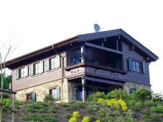 Fertighaus Südtirol (ohne Unterbau) von TIROLIA Ausbauhaus ab 80430€, Satteldach-Klassiker Außenansicht 4