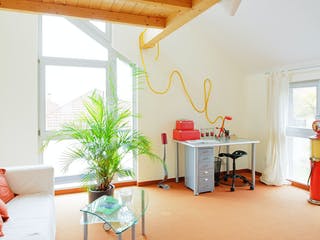 Fertighaus Sunrise von Albert Haus Schlüsselfertig ab 329500€, Pultdachhaus Innenansicht 2