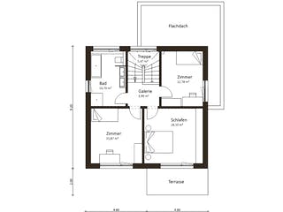 Fertighaus Sunset 168 von Die HausManufaktur Schlüsselfertig ab 273300€, Stadtvilla Grundriss 2