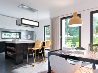 Fertighaus SUNSHINE 125 V2 von Living Fertighaus Schlüsselfertig ab 302278€, Satteldach-Klassiker Innenansicht 1