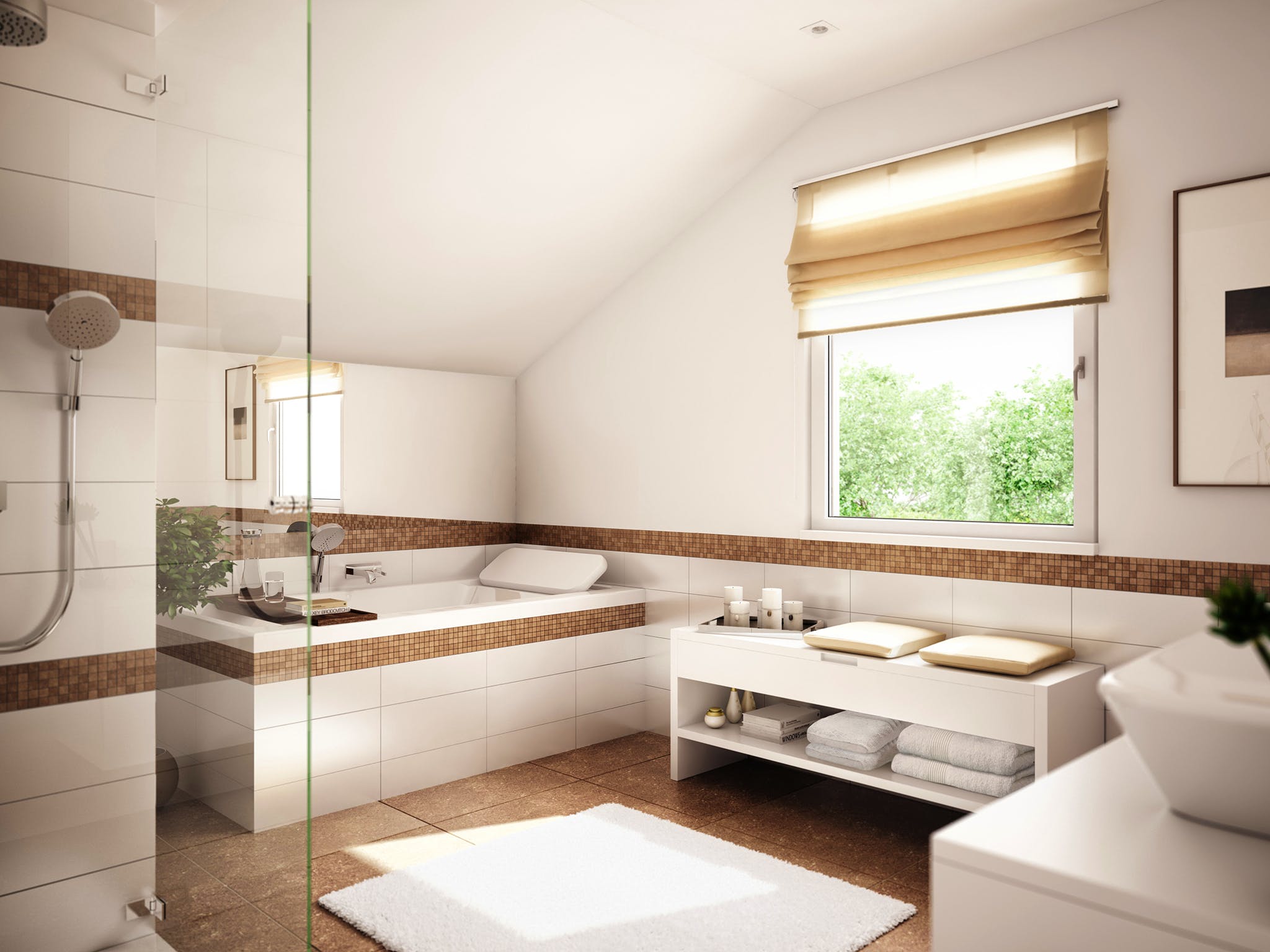 Fertighaus SUNSHINE 125 V2 (out) von Living Fertighaus AT Ausbauhaus ab 95892€, Satteldach-Klassiker Innenansicht 1