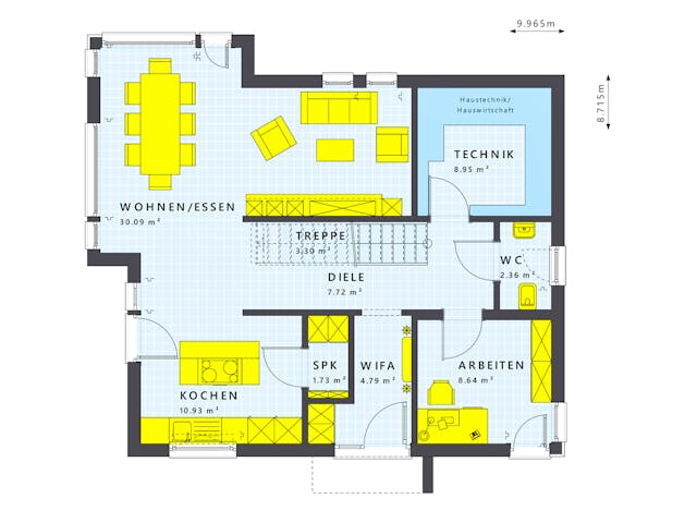 Fertighaus SUNSHINE 144 V4 von Living Fertighaus Schlüsselfertig ab 333724€, Satteldach-Klassiker Grundriss 1 Fertighaus SUNSHINE 144 V4 von Living Fertighaus Schlüsselfertig ab 333724€, Satteldach-Klassiker Grundriss 1