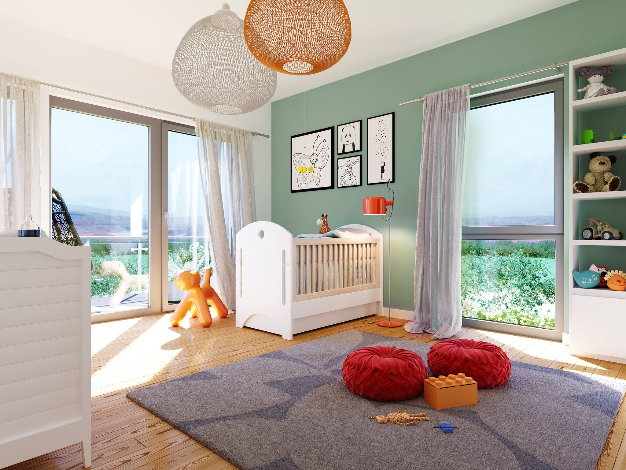 Fertighaus SUNSHINE 165 V3 (out) von Living Fertighaus AT Ausbauhaus ab 116143€, Satteldach-Klassiker Innenansicht 1