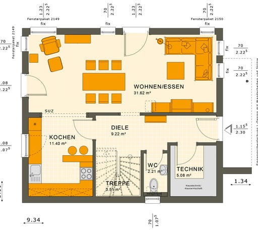 Sunshine 125 V4 Floorplan 1