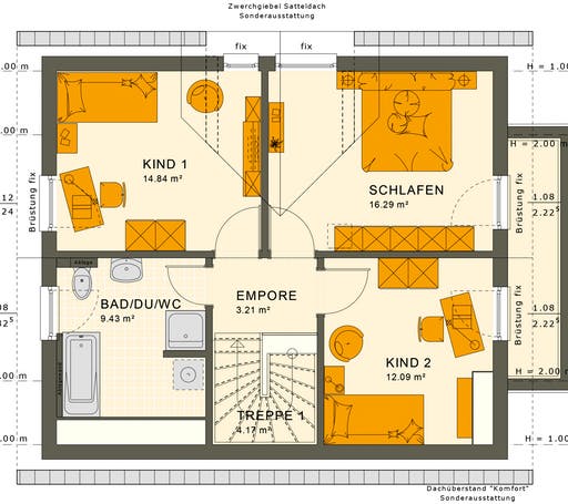 Sunshine 125 V4 Floorplan 2