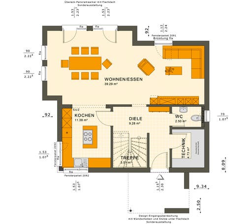 Sunshine 125 V5 Floorplan 1