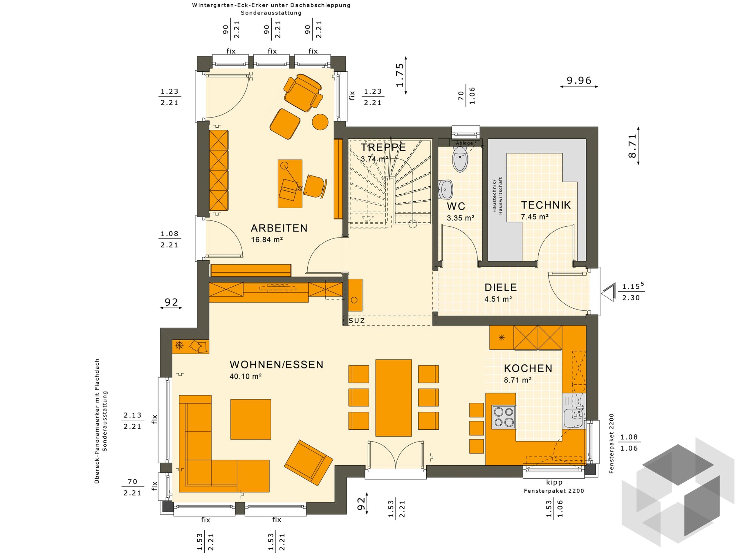 Einfamilienhaus SUNSHINE 143 V3 von Living Fertighaus AT | Fertighaus.de