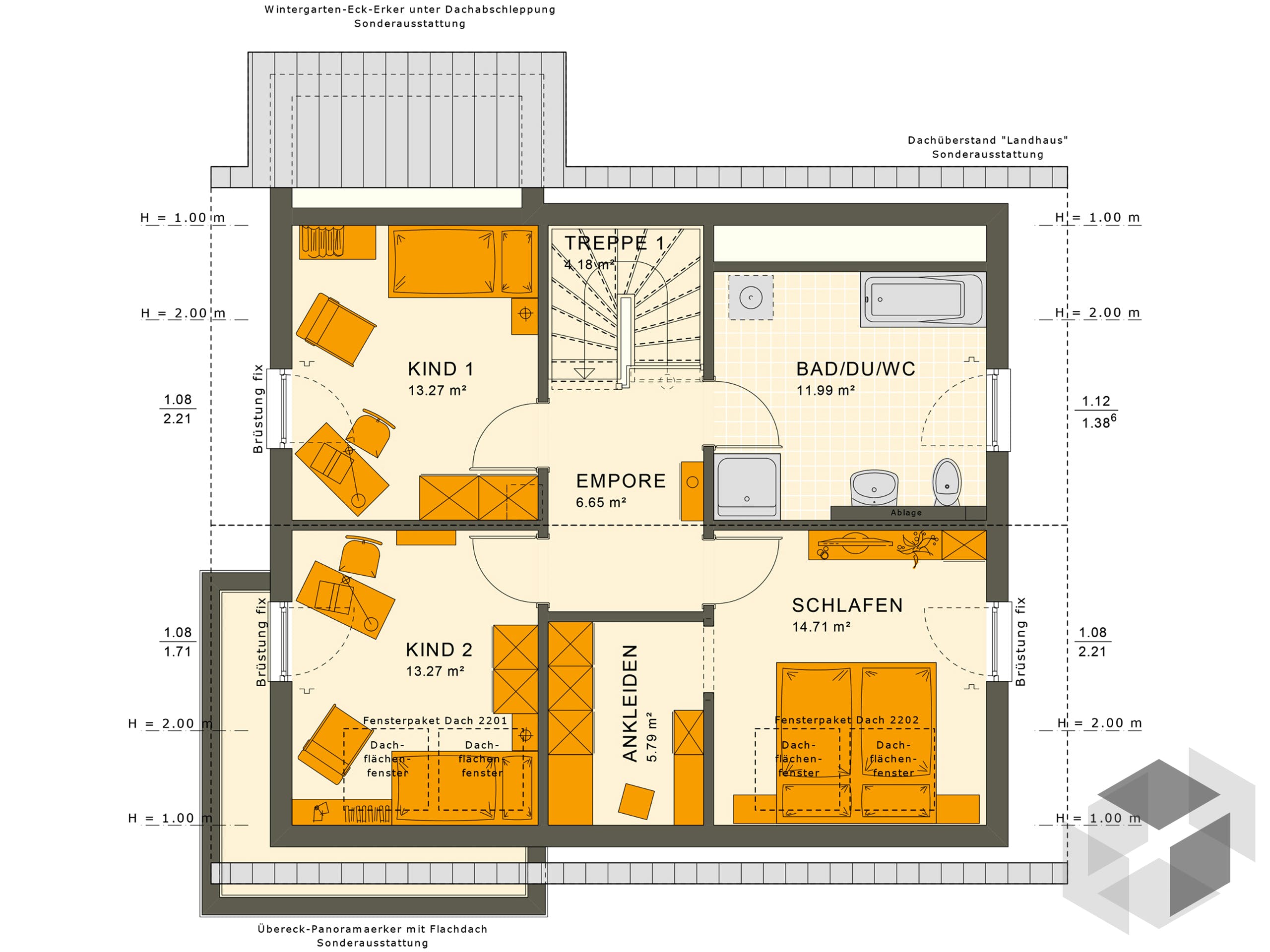 Einfamilienhaus SUNSHINE 143 V3 von Living Fertighaus AT | Fertighaus.de