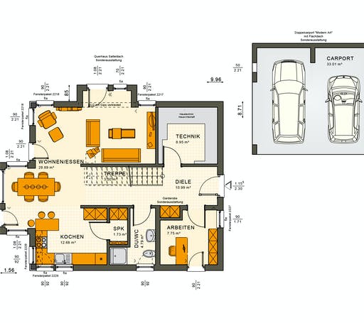 Living Haus - SUNSHINE 144 V3 Floorplan 1