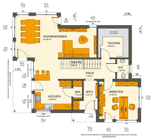 Living Haus - SUNSHINE 144 V6 Floorplan 1