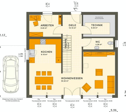 Living Haus - SUNSHINE 154 V7 Floorplan 1