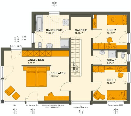 Living Haus - SUNSHINE 154 V7 Floorplan 2