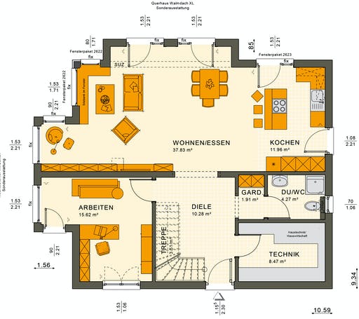 Sunshine 165 V6 Floorplan 3
