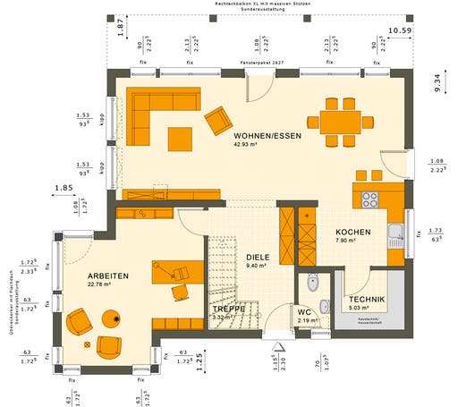 Sunshine 165 V7 Floorplan 1