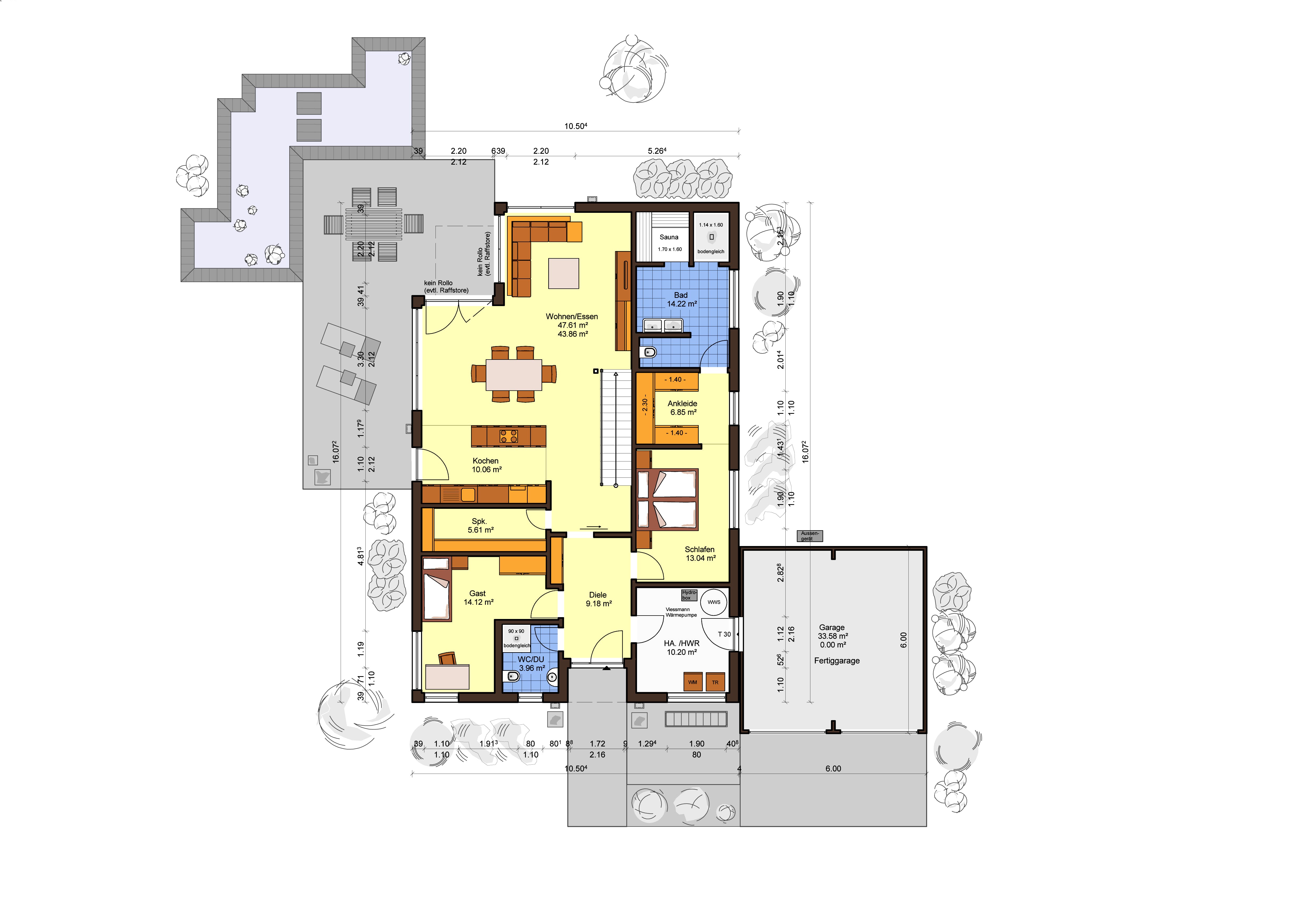 Fertighaus Superio von Büdenbender Hausbau Schlüsselfertig ab 521695€, Cubushaus Grundriss 1