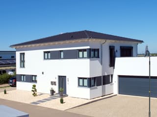 Fertighaus Swing Sonderplanung von SCHWABENHAUS Schlüsselfertig ab 468700€, Stadtvilla Außenansicht 1