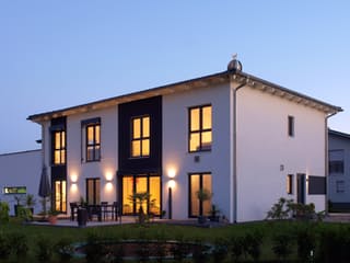 Fertighaus Swing Sonderplanung von SCHWABENHAUS Schlüsselfertig ab 468700€, Stadtvilla Außenansicht 4