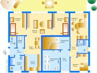Fertighaus Swing Sonderplanung von SCHWABENHAUS Schlüsselfertig ab 468700€, Stadtvilla Grundriss 1