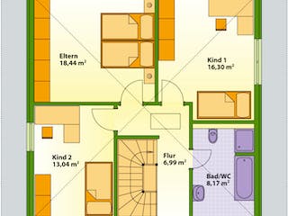 Fertighaus Swing 79 WD von SCHWABENHAUS Schlüsselfertig ab 293365€, Stadtvilla Grundriss 2