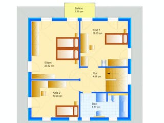 Fertighaus Swing 79 - Sonderplanung von SCHWABENHAUS, Stadtvilla Grundriss 2