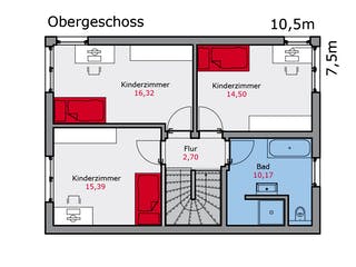 Fertighaus d.144 von TALBAU-Haus, Cubushaus Grundriss 2