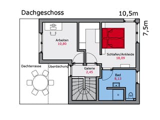 Fertighaus d.144 von TALBAU-Haus, Cubushaus Grundriss 3