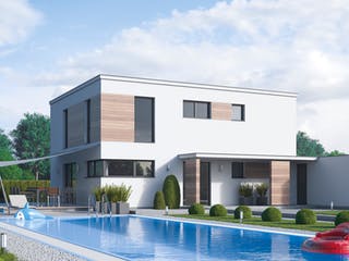 Fertighaus e.121 von TALBAU-Haus, Cubushaus Außenansicht 1