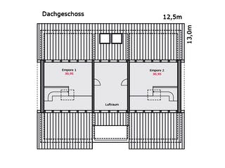 Fertighaus e.126 von TALBAU-Haus, Satteldach-Klassiker Grundriss 3