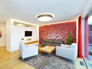 Fertighaus Musterhaus Fellbach von TALBAU-Haus Schlüsselfertig ab 543000€, Satteldach-Klassiker Innenansicht 1