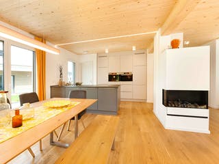 Fertighaus Musterhaus Günzburg von TALBAU-Haus Schlüsselfertig ab 520000€, Pultdachhaus Innenansicht 3