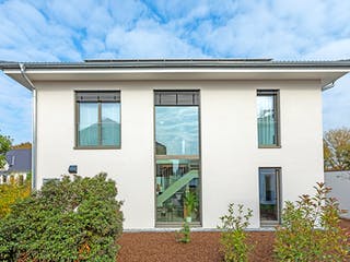 Fertighaus Musterhaus Mannheim von TALBAU-Haus Schlüsselfertig ab 555000€, Stadtvilla Außenansicht 3