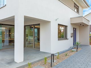Fertighaus Musterhaus Mannheim von TALBAU-Haus Schlüsselfertig ab 555000€, Stadtvilla Außenansicht 5