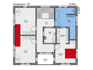 Fertighaus Musterhaus Mannheim von TALBAU-Haus Schlüsselfertig ab 555000€, Stadtvilla Grundriss 2