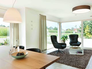 Fertighaus Musterhaus Weissach von TALBAU-Haus Schlüsselfertig ab 446000€, Satteldach-Klassiker Innenansicht 1