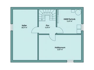 Fertighaus Haus 111 von TALBAU-Haus Schlüsselfertig ab 252483€, Satteldach-Klassiker Grundriss 3