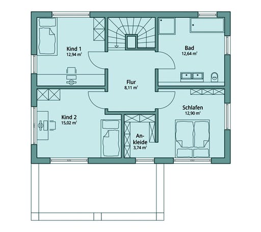 Talbau-Haus 112 Floorplan 2