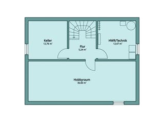Fertighaus Haus 112 von TALBAU-Haus Schlüsselfertig ab 263091€, Pultdachhaus Grundriss 3