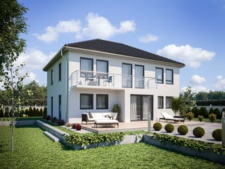 Fertighaus Haus 113 von TALBAU-Haus Schlüsselfertig ab 243927€, Stadtvilla Außenansicht 1