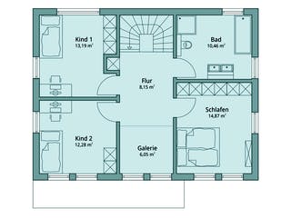 Fertighaus Haus 113 von TALBAU-Haus Schlüsselfertig ab 243927€, Stadtvilla Grundriss 2