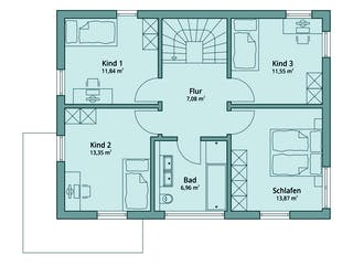 Fertighaus Haus 114 von TALBAU-Haus Schlüsselfertig ab 270927€, Cubushaus Grundriss 2