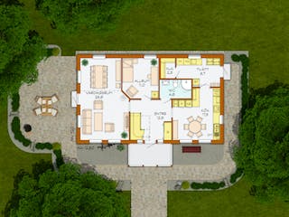 Fertighaus Tallbacken von Eksjöhus AB Bausatzhaus ab 167075€, Satteldach-Klassiker Grundriss 2