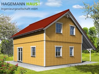 Fertighaus Tane von Hagemann Haus Schlüsselfertig ab 139900€, Satteldach-Klassiker Außenansicht 2