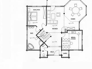 Fertighaus Tauernblick von TIROLIA Ausbauhaus ab 161300€, Blockhaus Grundriss 2
