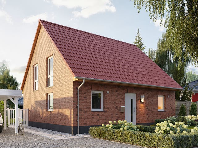 Massivhaus Aspekt 133 von Town & Country Haus Deutschland Schlüsselfertig ab 166640€, Satteldach-Klassiker Außenansicht 3