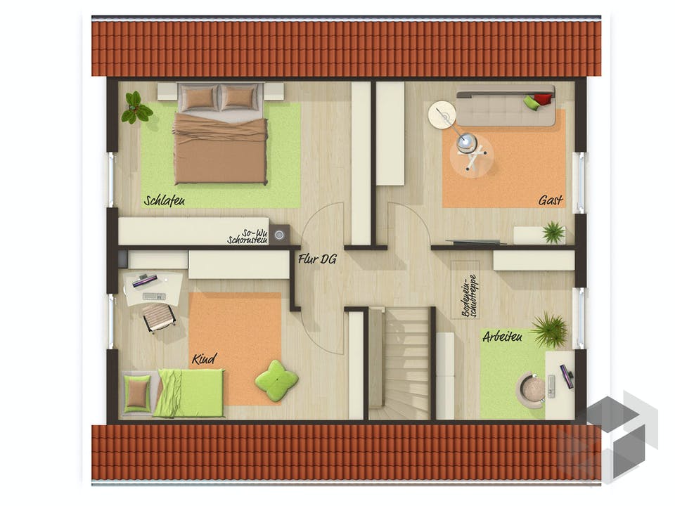 Aktionshaus Aspekt 133 von Town & Country Haus Deutschland Grundriss