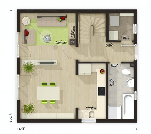 Town & Country - Aspekt 90 Floorplan 1