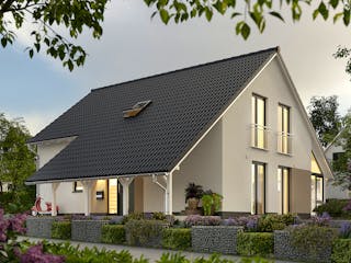 Massivhaus Bodensee 129 von Town & Country Haus Deutschland Schlüsselfertig ab 240750€, Satteldach-Klassiker Außenansicht 3