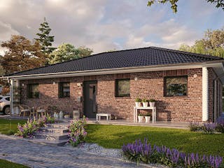 Massivhaus Bungalow 110 von Town & Country Haus Deutschland Schlüsselfertig ab 211890€, Bungalow Außenansicht 4