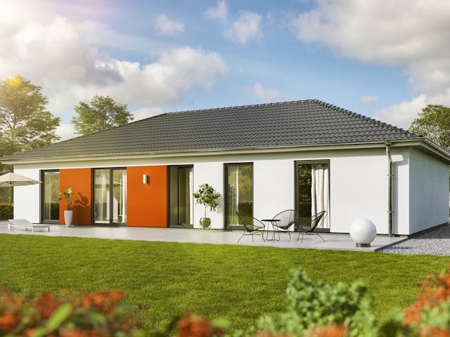 Massivhaus Bungalow 131 von Town & Country Haus Deutschland Schlüsselfertig ab 246290€, Bungalow Außenansicht 3