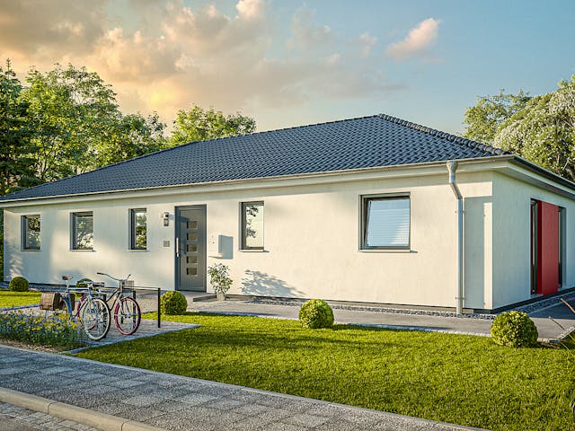 Massivhaus Bungalow 131 von Town & Country Haus Deutschland Schlüsselfertig ab 246290€, Bungalow Außenansicht 4